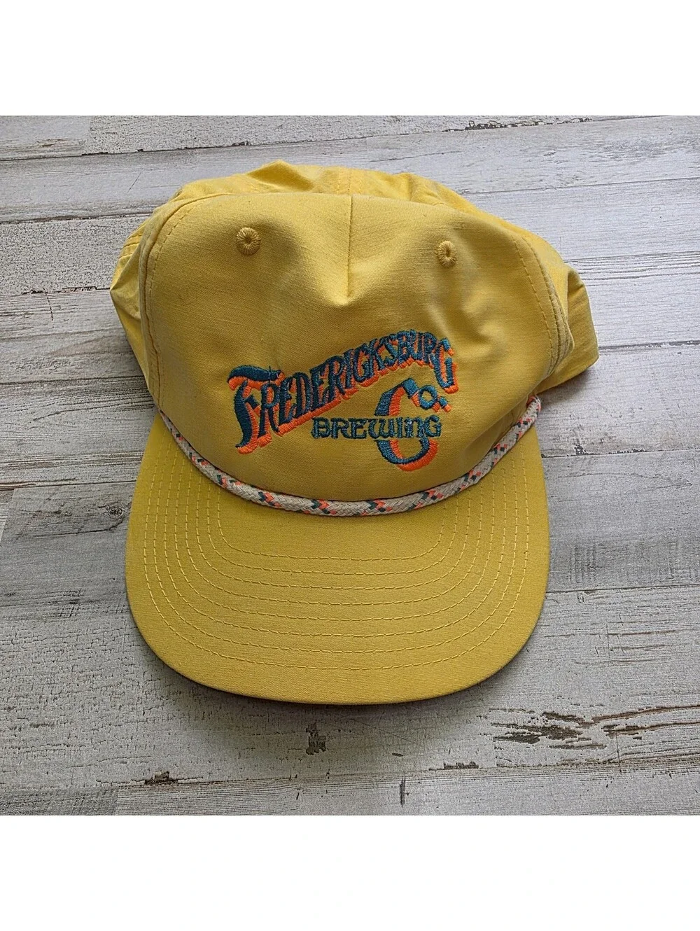 Fredericksburg Brewing Company Yellow Rope Hat Cap - Texas Beer